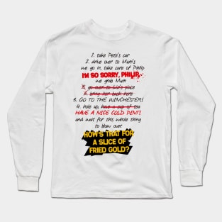 Shaun's Checklist Long Sleeve T-Shirt